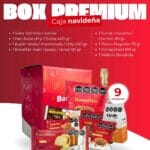 Caja Bonafide Premium con productos Bonafide, pan dulce, budín, chocolates y snacks para regalos corporativos de fin de año.
