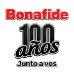 Bonafide 100 años junto a vos - Logo oficial aniversario centenario de Bonafide